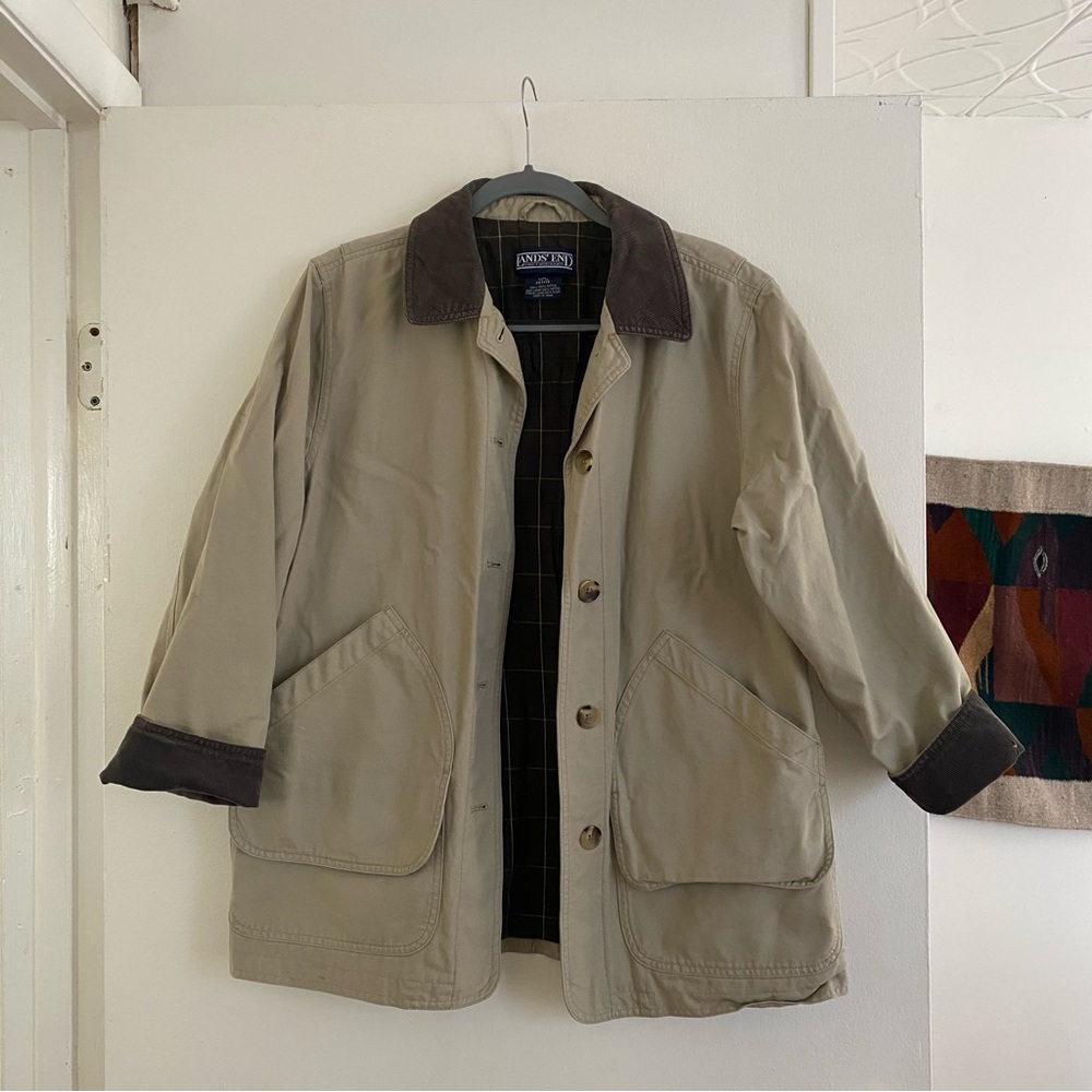 Lands End Tan Barn Jacket